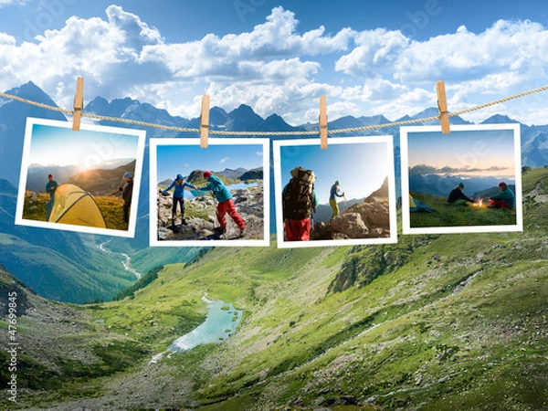 Fototapeta wędrówka para