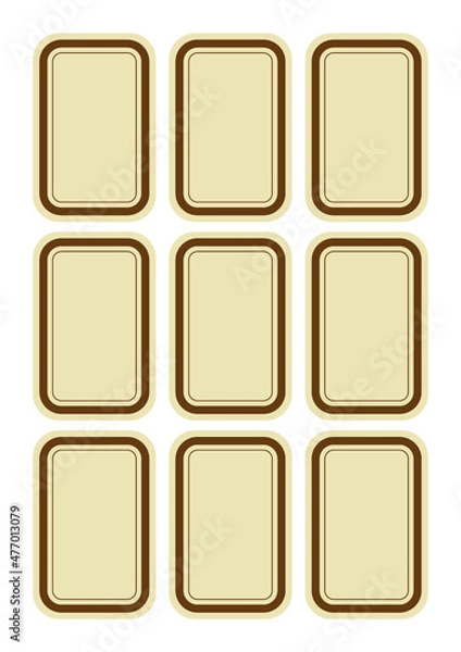 Fototapeta Kraft_name tag labeling system (a)