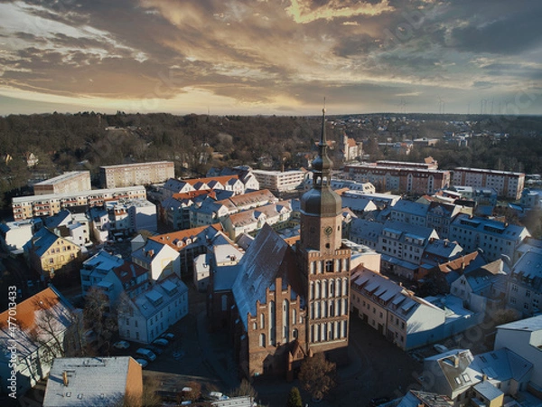 Obraz Kreuzkirche Spremberg im Winter