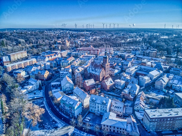 Obraz Kreuzkirche Spremberg im Winter