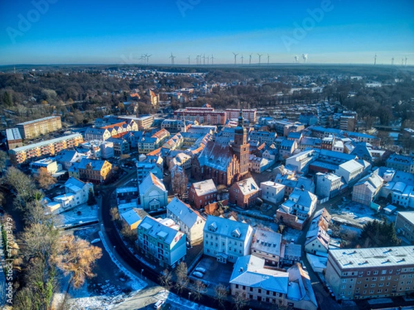 Obraz Kreuzkirche Spremberg im Winter