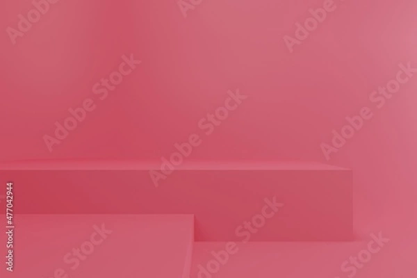 Fototapeta Pink High Quality Rectangles Background 3d Illustration