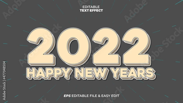 Obraz 2022 Vintage Editable Text Effect