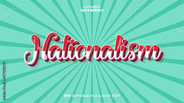 Obraz Nationalism Editable Text Effect