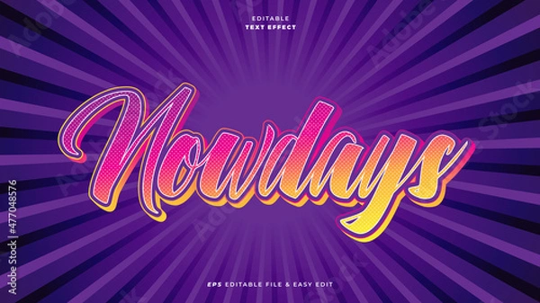 Obraz Nowdays Editable Text Effect