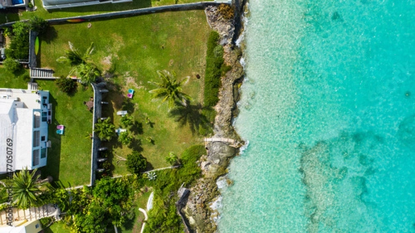 Fototapeta Drone Photography of Bermuda Landscapes and Ocean