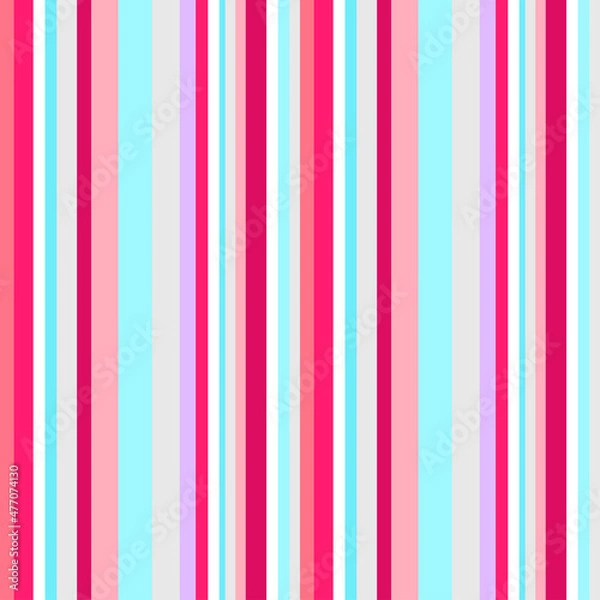 Fototapeta Striped multicolored background. Seamless vertical pattern. Abstract geometric wallpaper of the surface. Pretty texture with stripes. Print for banners, t-shirts and textiles. Wrapping paper