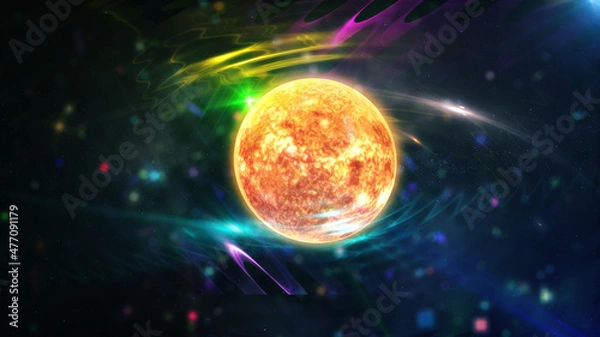 Obraz sun and planet