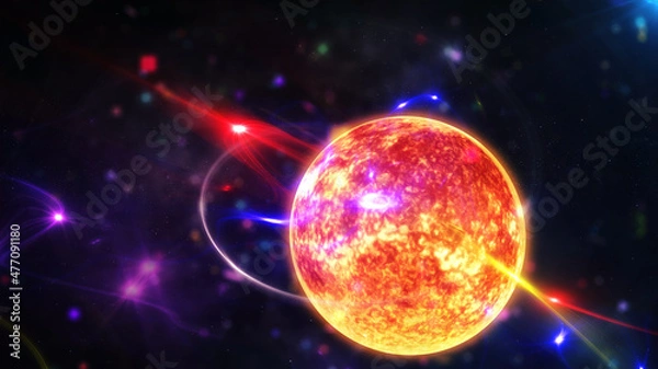 Obraz sun and planet