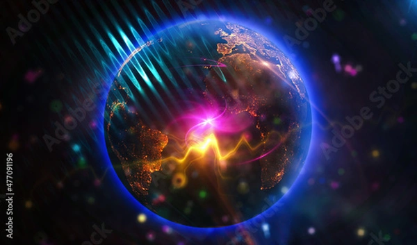 Fototapeta planet in space