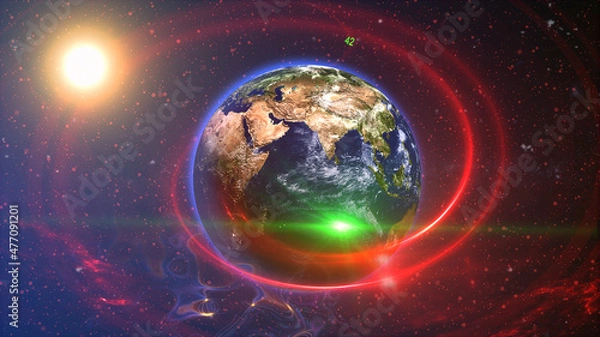 Obraz earth in space