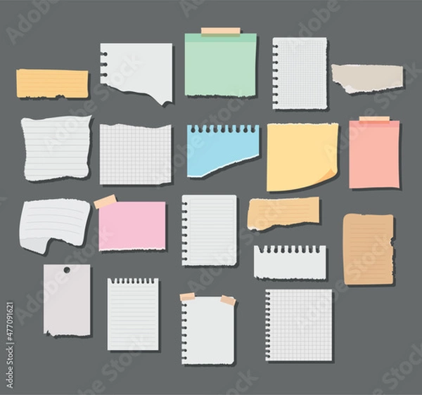 Obraz torn papers set