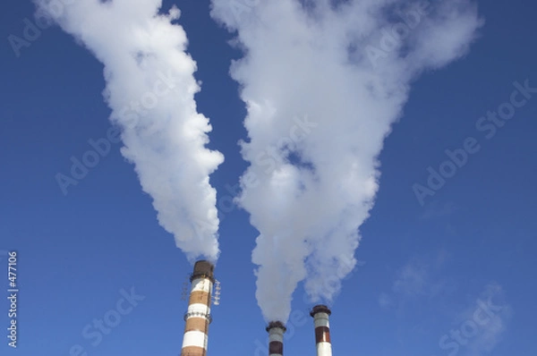 Fototapeta steam and sky