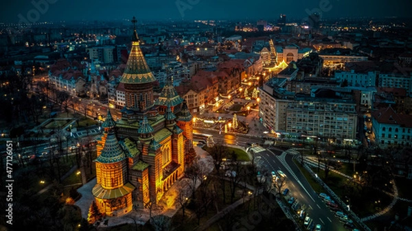Fototapeta Downtown Timisoara, Romania