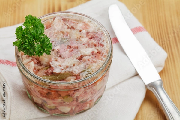 Obraz Sülze im Glas