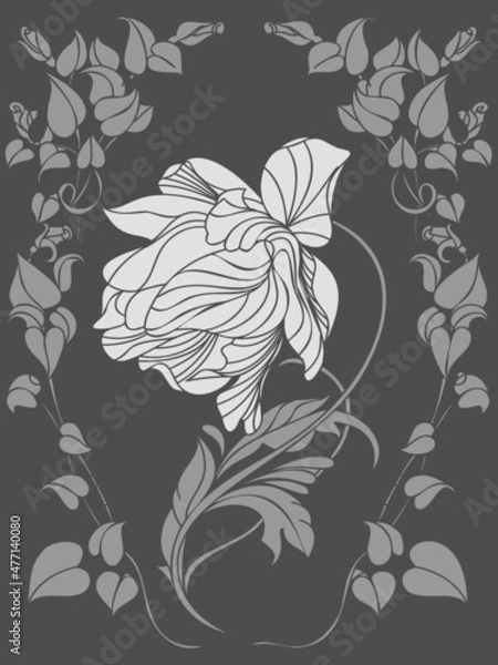 Obraz pattern with flowers