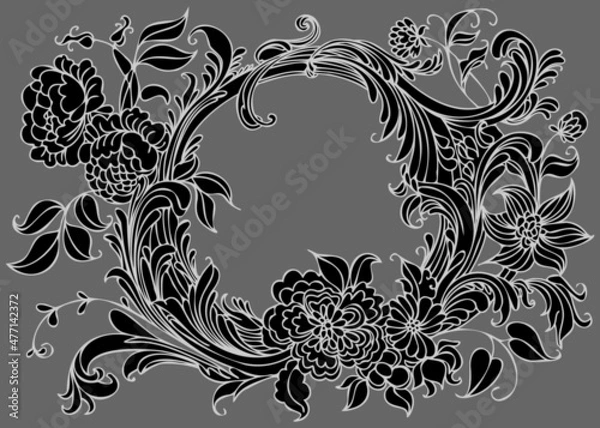 Obraz abstract floral background