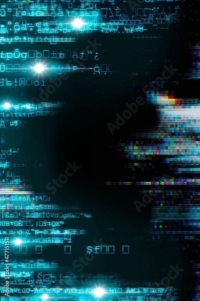 Obraz Abstract background with glowing lights