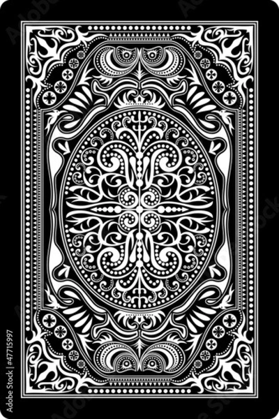 Fototapeta playing card back side