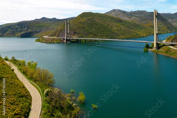 Fototapeta Embalse, León, Spain