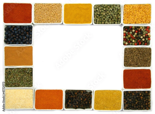 Obraz Spices border