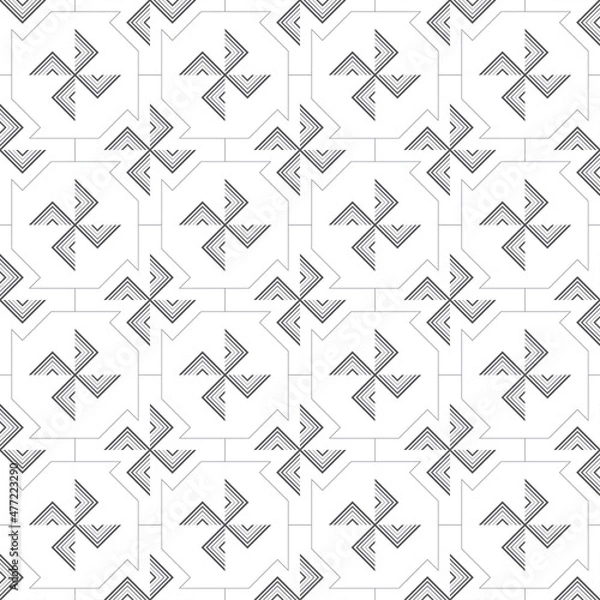 Fototapeta Vintage Geometric seamless pattern