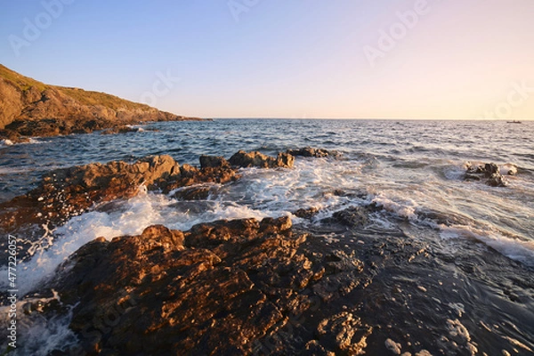 Fototapeta sunset on the beach