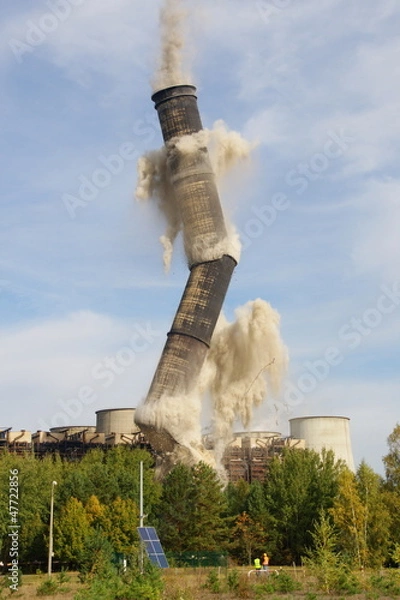 Obraz Schornsteinsprengung