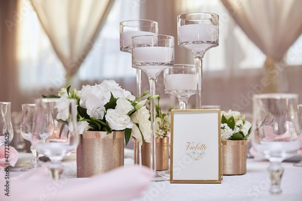 Obraz wedding table setting