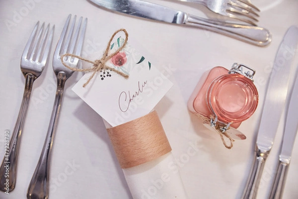 Obraz table setting with cutlery