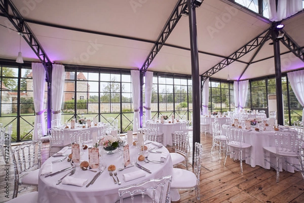 Obraz wedding table setting