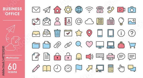 Fototapeta ビジネスのアイコンセット