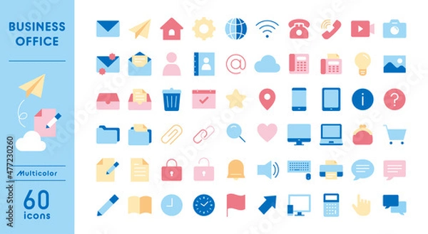 Obraz ビジネスのアイコンセット