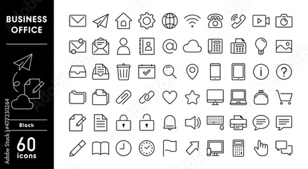 Obraz ビジネスのアイコンセット