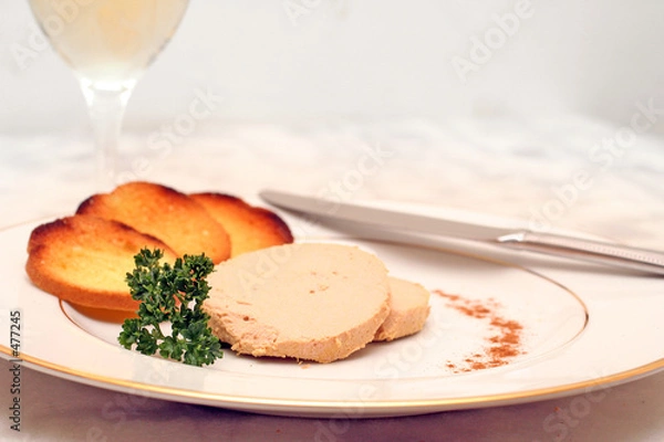 Obraz assiette de foie gras
