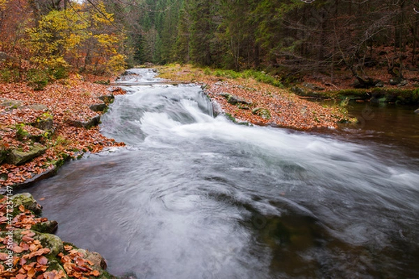 Obraz waterfall on the mountain
