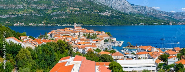 Obraz Panorama z Korcula