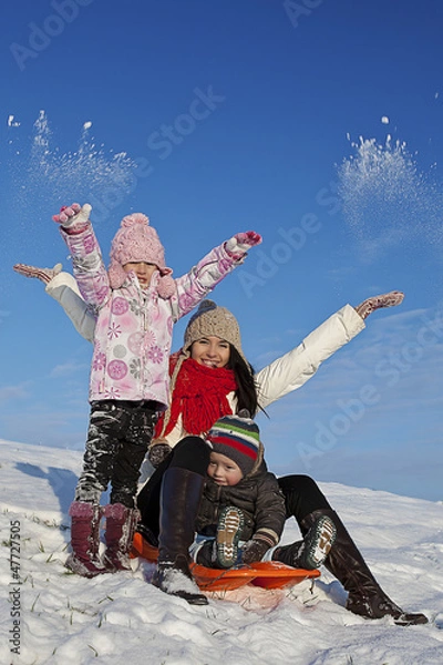 Fototapeta winter holiday fun