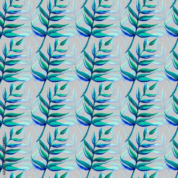 Obraz Abstract floral pattern in green tones