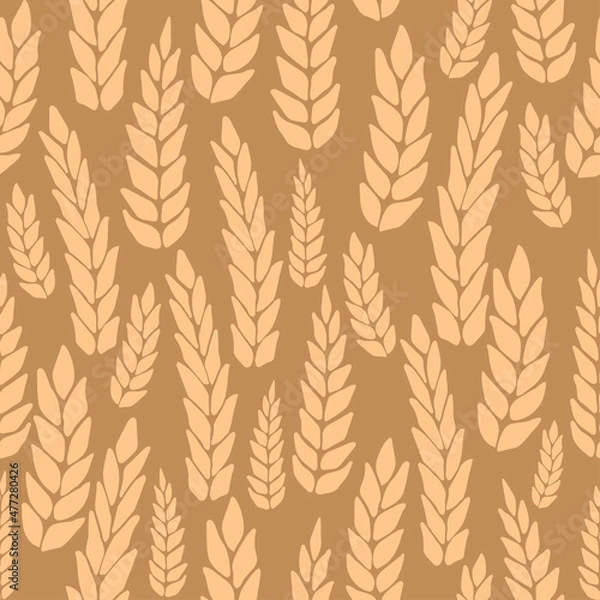 Fototapeta seamless laurel wreath floral pattern. Seamless pattern can be used for wallpaper, web page background, packaging