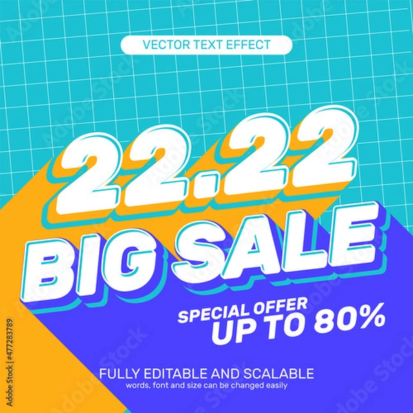 Obraz 2022 big sale text effect