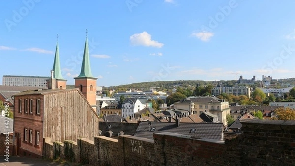 Fototapeta Wuppertal - Panorama über Elberfeld