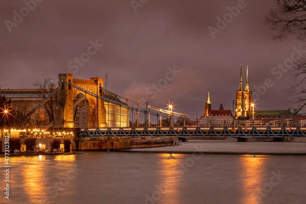 Obraz Wrocław Nocą