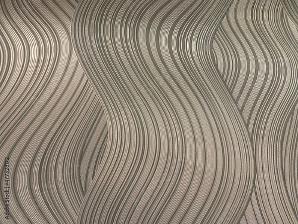 Fototapeta Wavy lines with overlay texture, abstraction