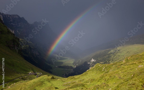 Obraz rainbow at klaussenpass