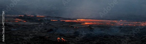 Obraz close lava flow