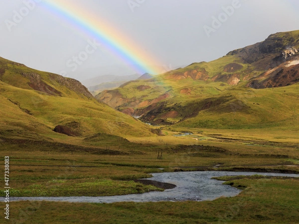 Obraz rainbow in the mountains