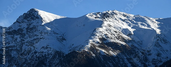 Fototapeta snow covered mountains