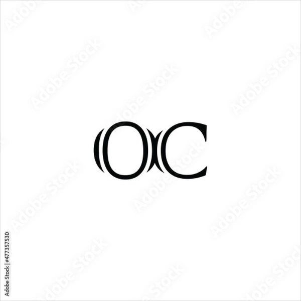 Obraz letter o c logo vector creative template