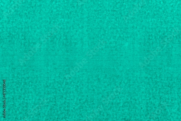 Fototapeta Rough textured cyan color old abandoned metal sheet for background